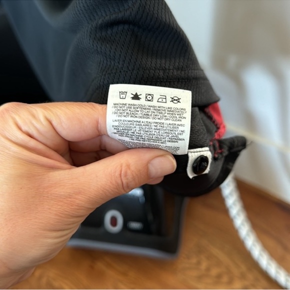 Nike Dri Fit Men’s Arkansas Razorbacks SS Polo Shirt Sz XL Black Red - Picture 6 of 9